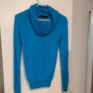 The Limited Turquoise Cowl Neck Sweater